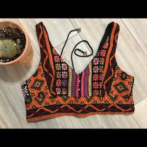 Staring at Stars Woven Crop Top