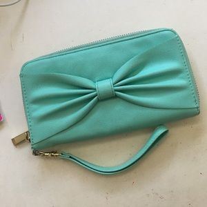 Light blue wristlet