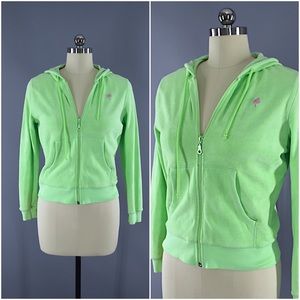 Lilly Pulitzer Green Terry Hoodie Jacket