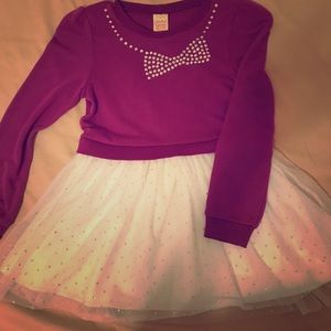 Sweater and sparkle tulle dress