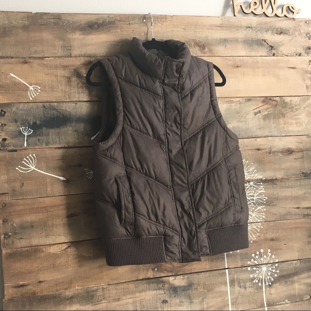Puffer vest brown