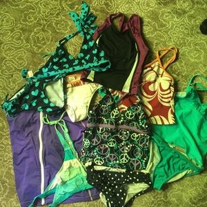 11 pcs swimsuits 3 sets kids swimsuits