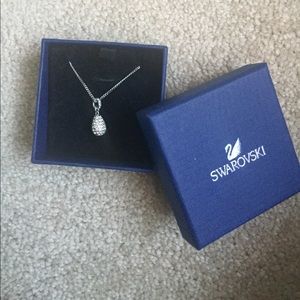 Swarovski crystal tear drop necklace
