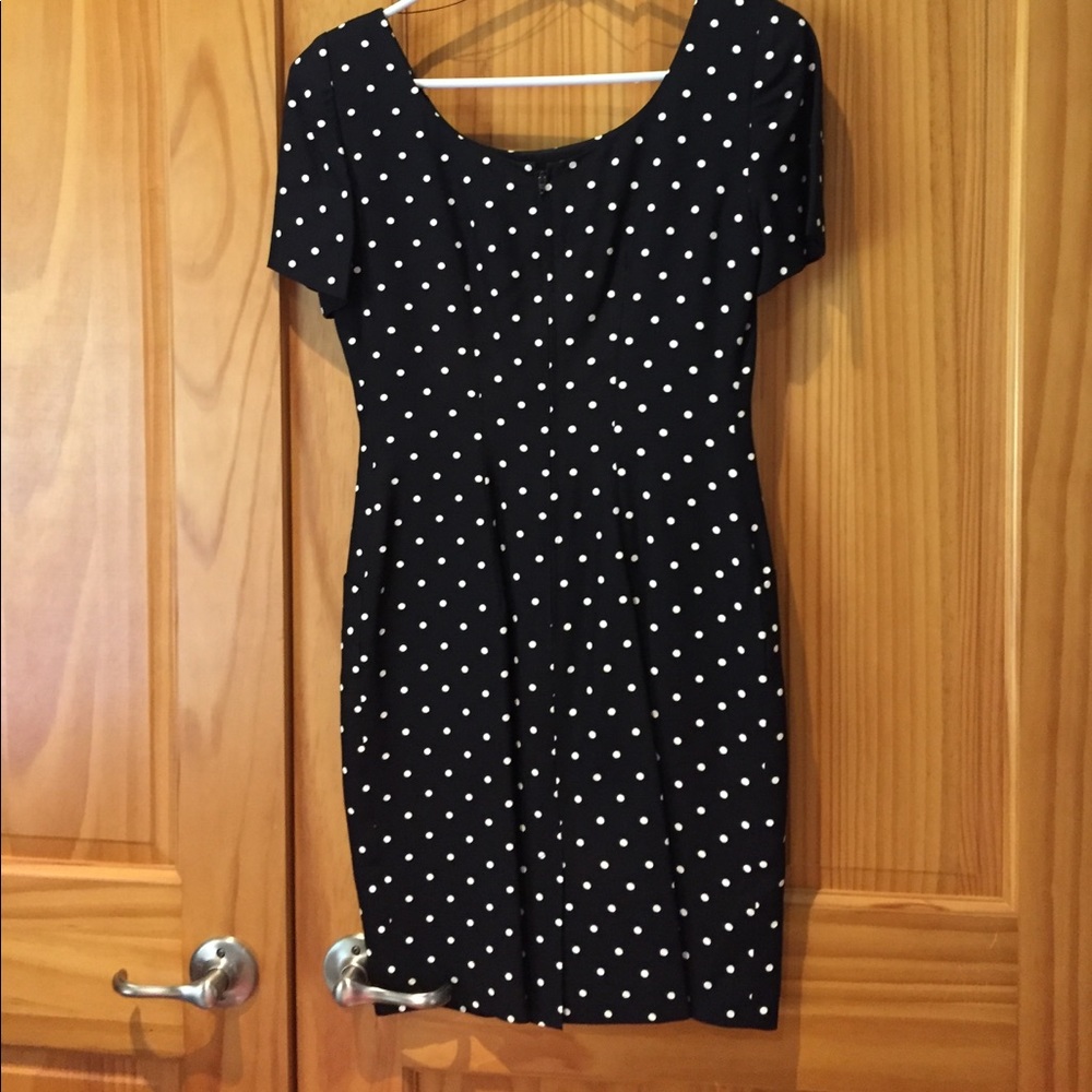 Black and White Polka Dotted Dress - Picture 2 of 2