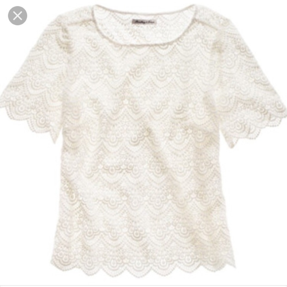 Madewell Broadway & Broom Scalloped Lace