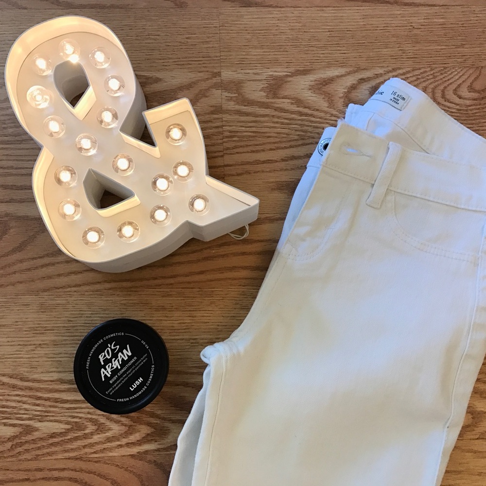 Abercrombie White Jeans