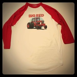 Baseball 3/4 Sleeve T-Shirt w/ Vintage Iron-On