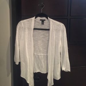 Alfani white cardigan