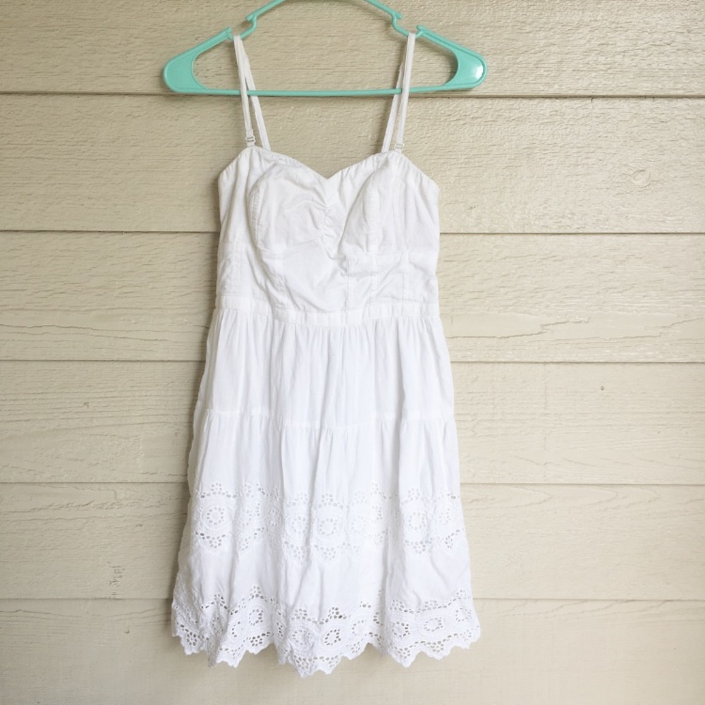White American Eagle Lace Dress