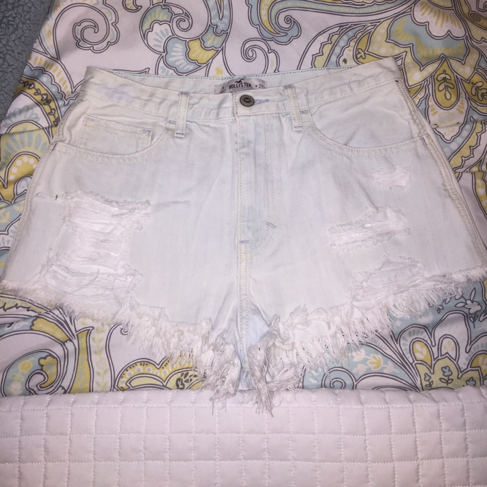 Hollister high waisted jean shorts