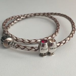 PANDORA wine glass charm