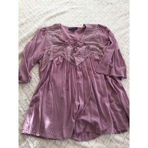 Precious babydoll top! Light purple and romantic!