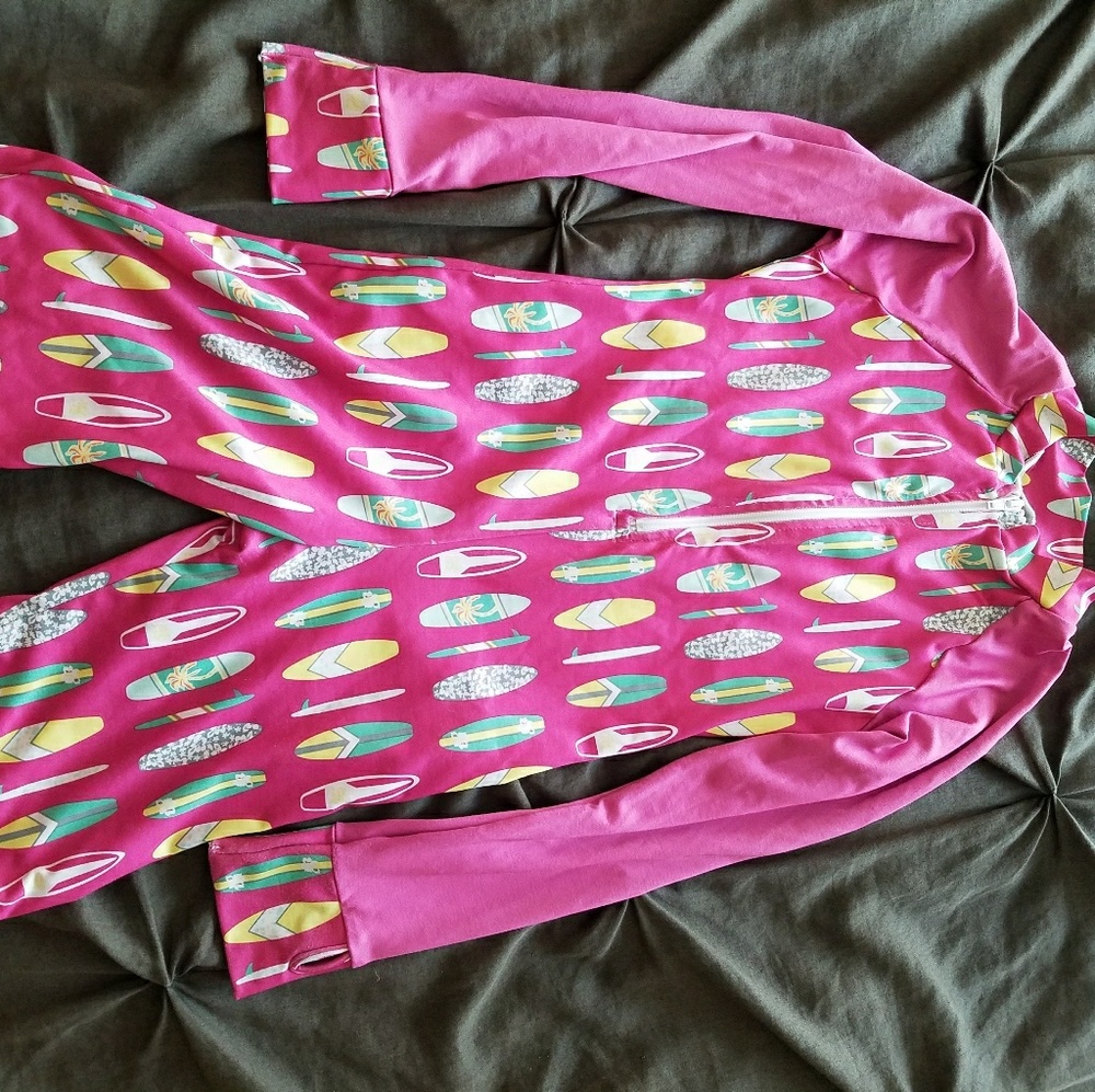 Girls Sun Protection Zone rash guard/ swimsuit