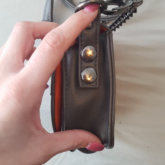 Small Studded Grey Crossbody - Picture 4 of 6