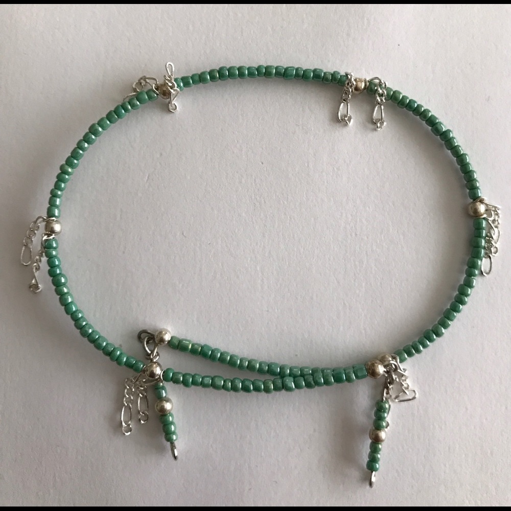 Women's Anklets, beaded handmade Set of 3