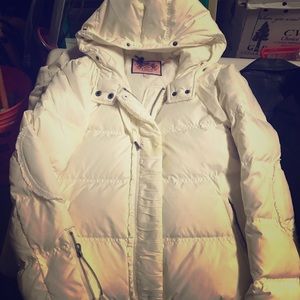 JUICY COUTURE WHITE PUFFER JACKET