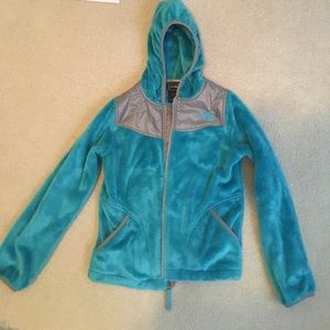 Light blue north face jacket