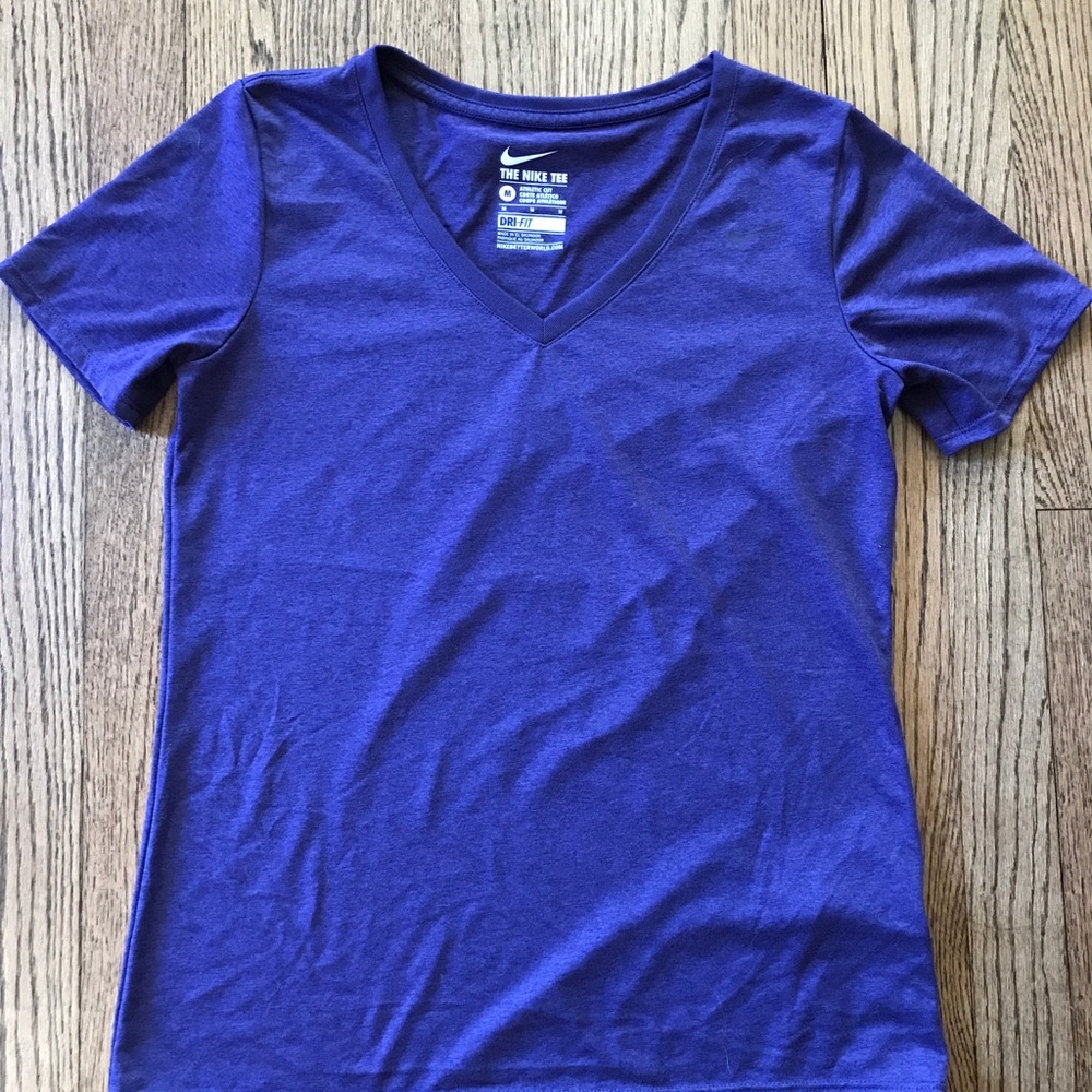 NWOT Nike Purple T-shirt Dry Fit Athletic Cut