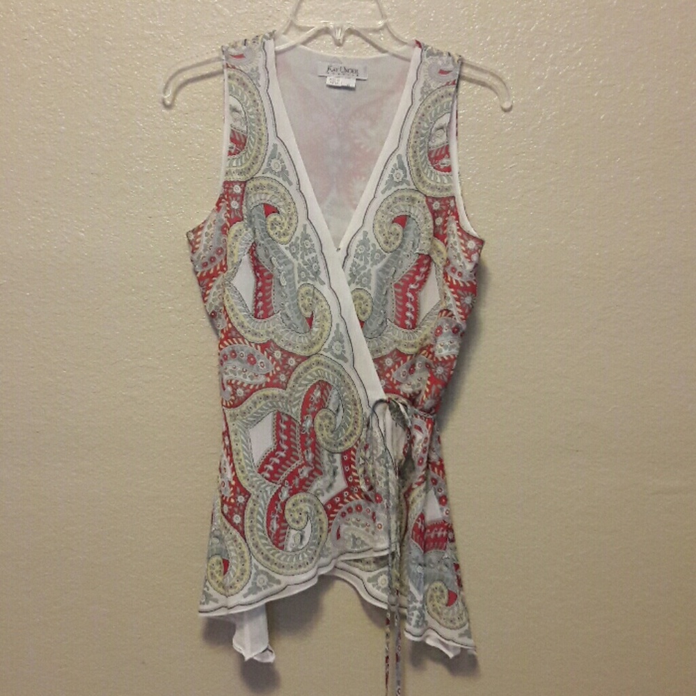 VERY RARE SETKay Unger 💯silk pant suit sz's 6 & 8