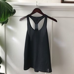 Black racerback mesh Under Armour athletic tank