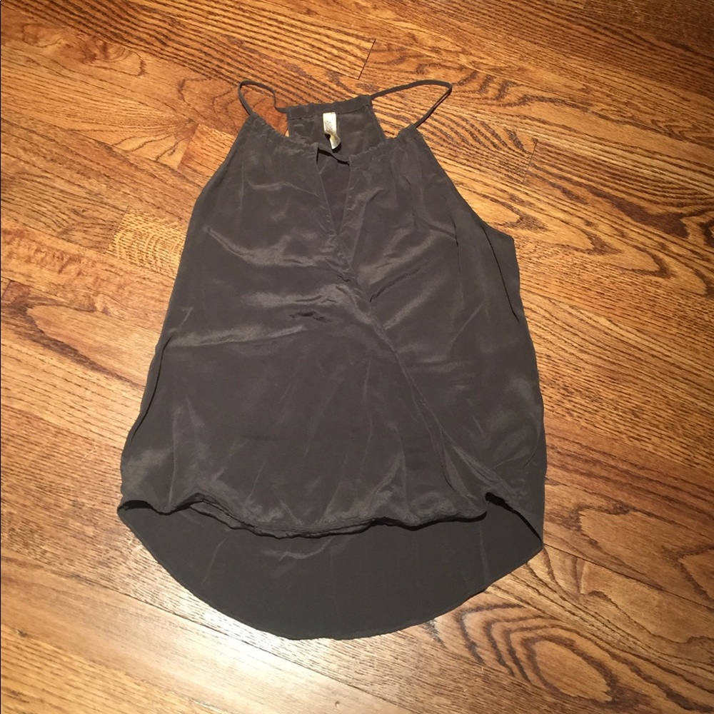 Charcoal blouse tank