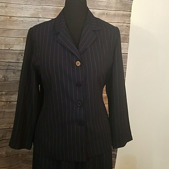 Jessica London Pinstripe Skirt Set - Picture 2 of 7