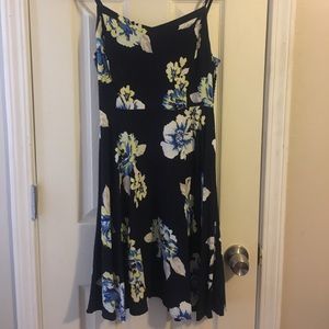 Navy & Floral Fit & Flare