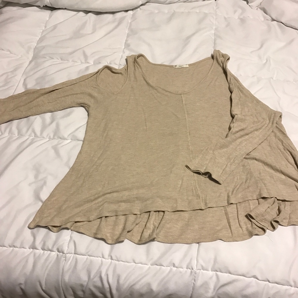 Peekaboo shoulder blouse - medium - boutique shirt