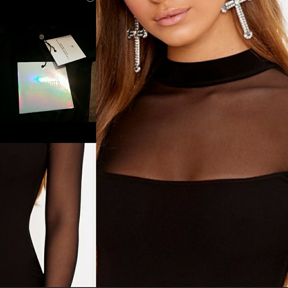 **SOLD**  Missguided sheer dress New w/ Tags