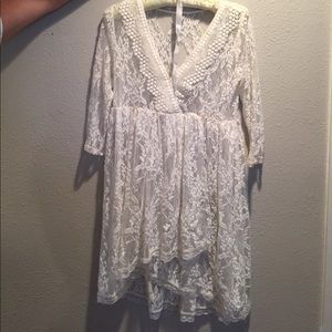 White lace dress