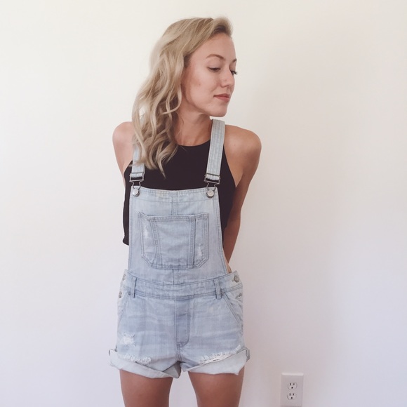 Jean Short Overalls - Picture 2 of 3
