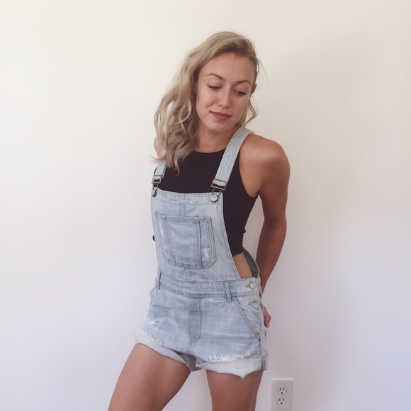 Jean Short Overalls - Picture 3 of 3