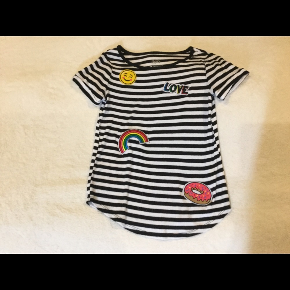 Justice top size 10 with emoji patches