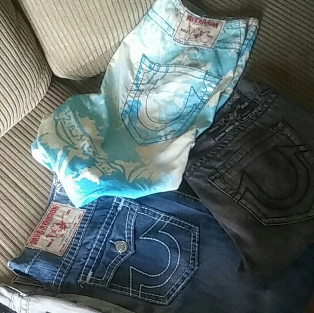 3 pair of True Religion Jeans