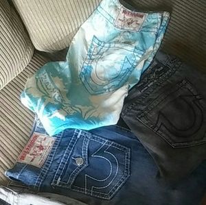 3 pair of True Religion Jeans