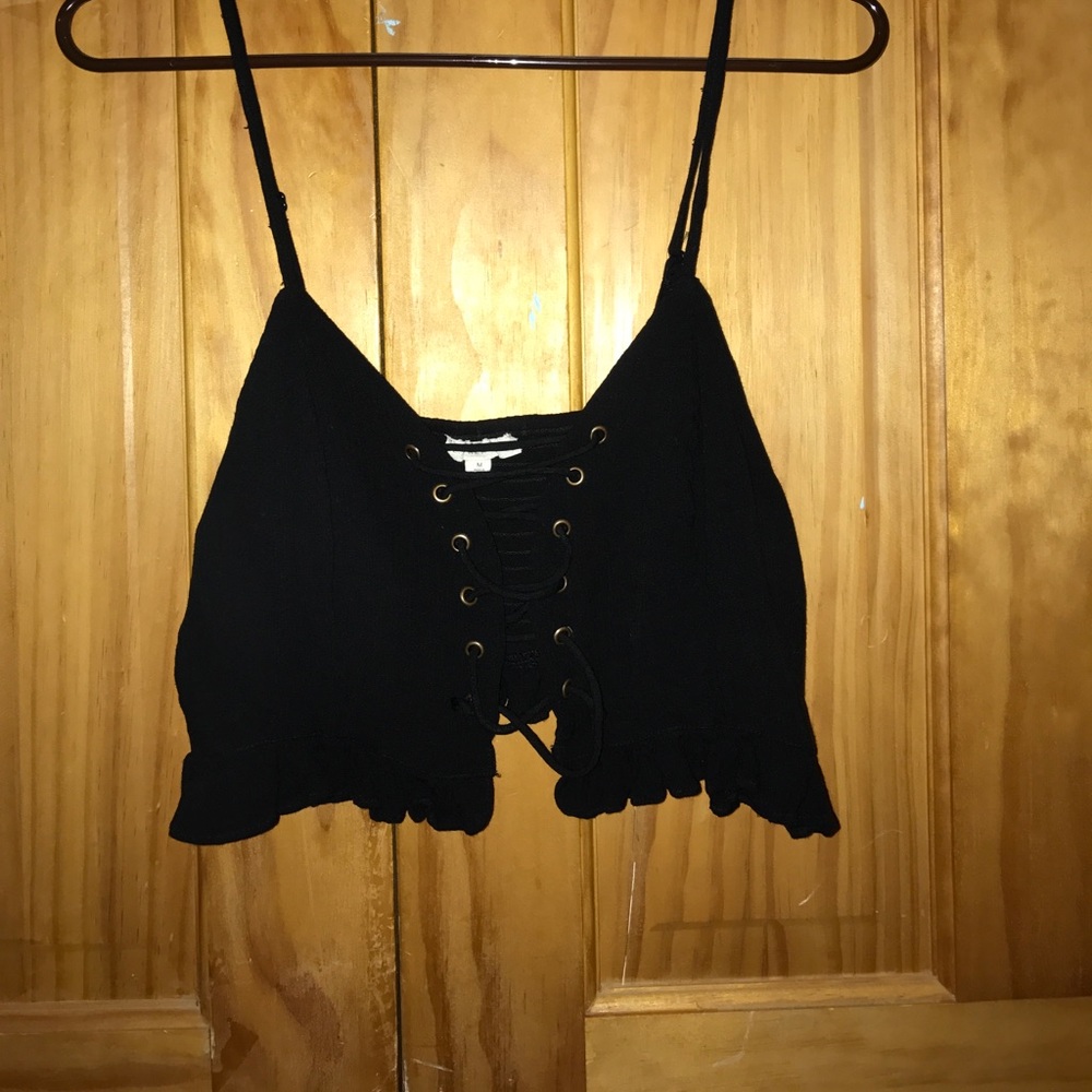 Black crop top