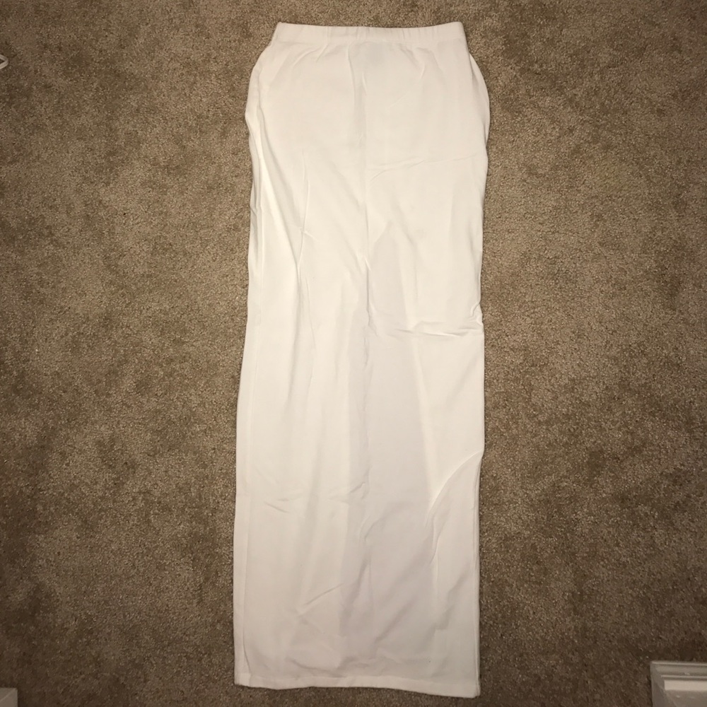 White ASOS petite Maxi Skirt