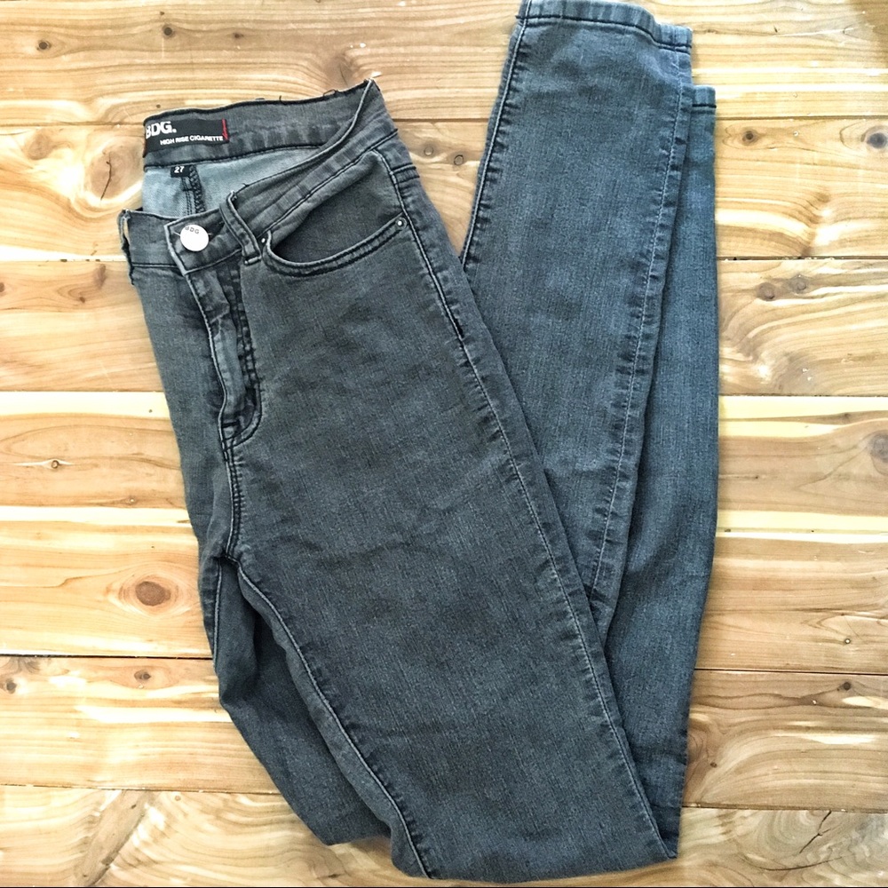 **SOLD** BDG High Rise Cigarette Grey Denim Jeans