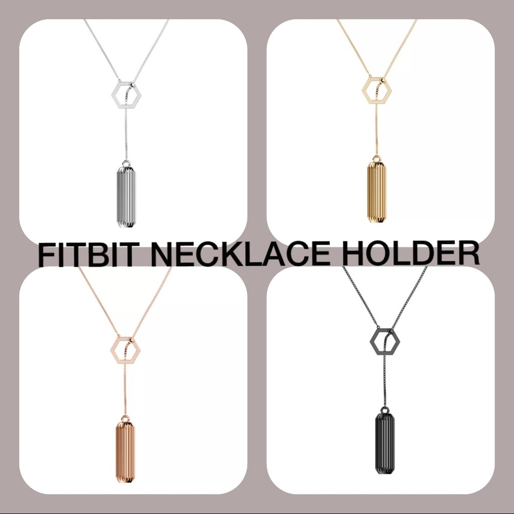 Stainless steal Fitbit necklace! Fitbit in style!!
