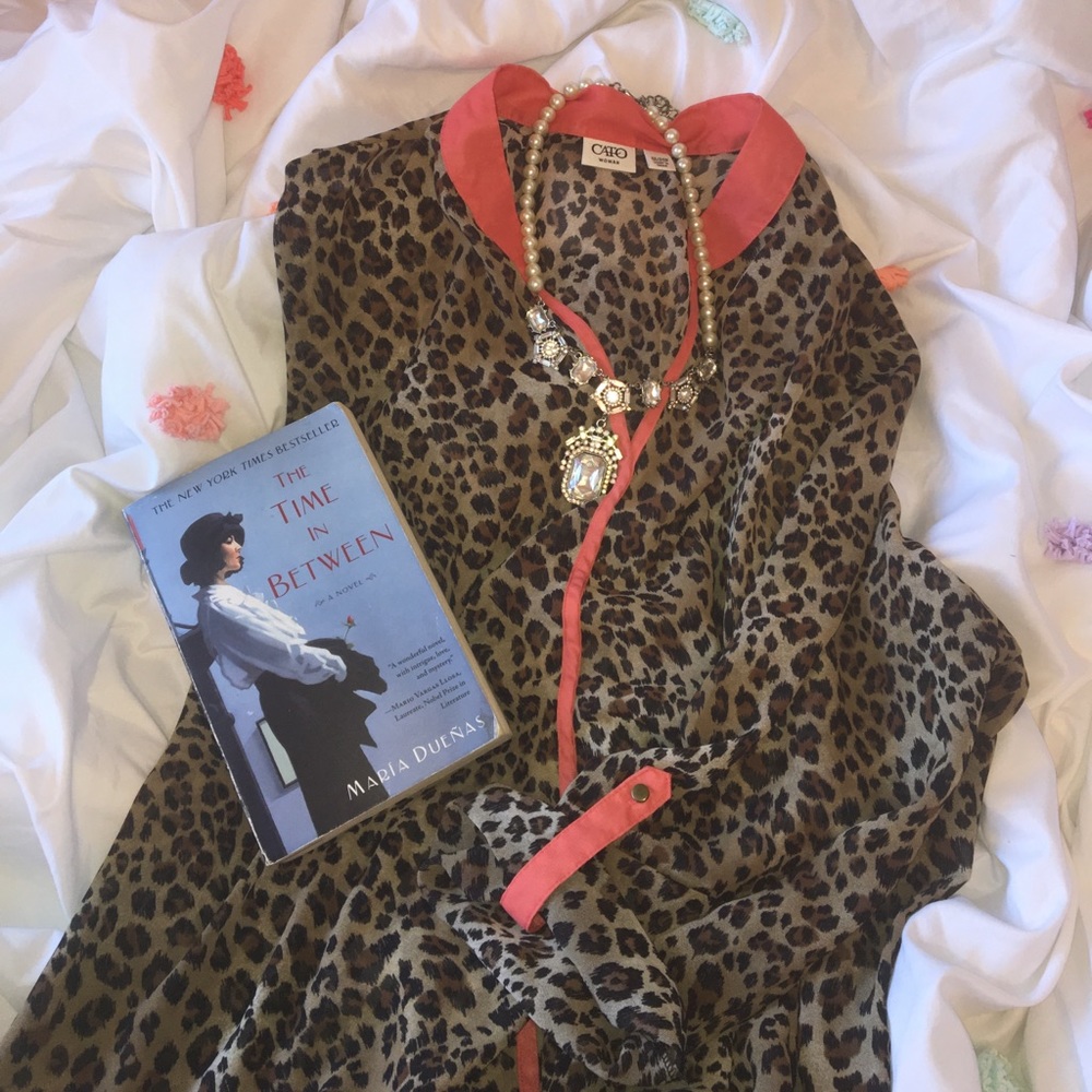 Leopard Print Sheer Tunic