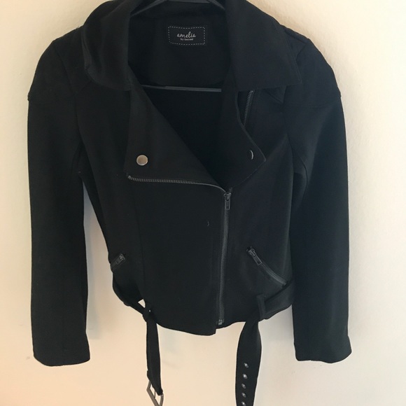 Amelia by becool Black Zipper Jacket Size Small - Picture 3 of 3
