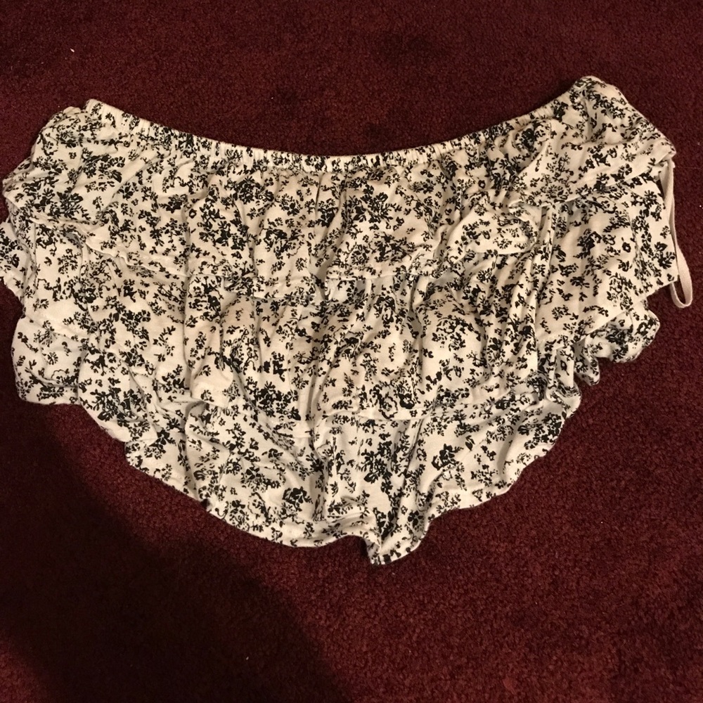 White floral tube top