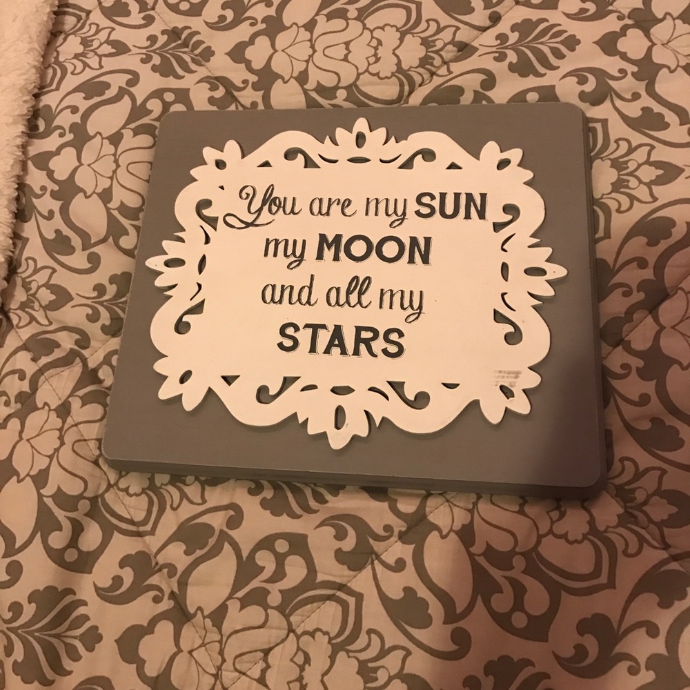 Wooden sign