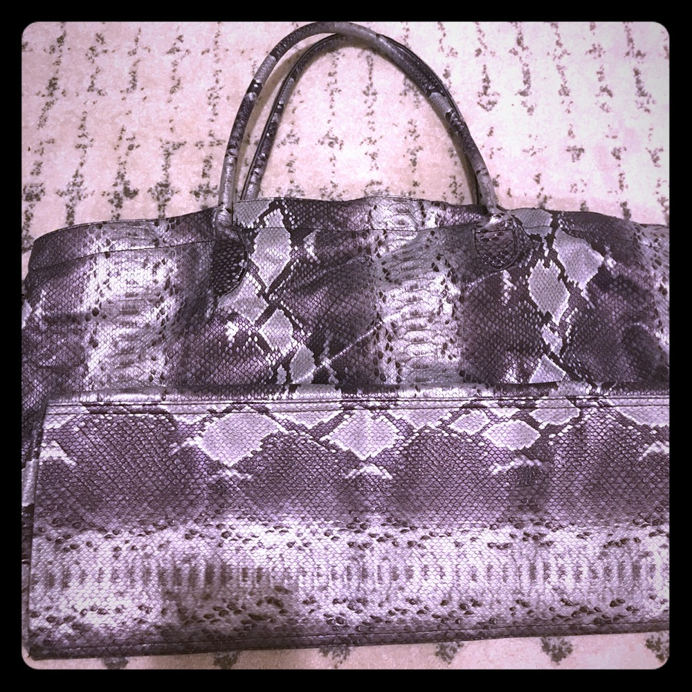 DSW Large Snakeskin Tote