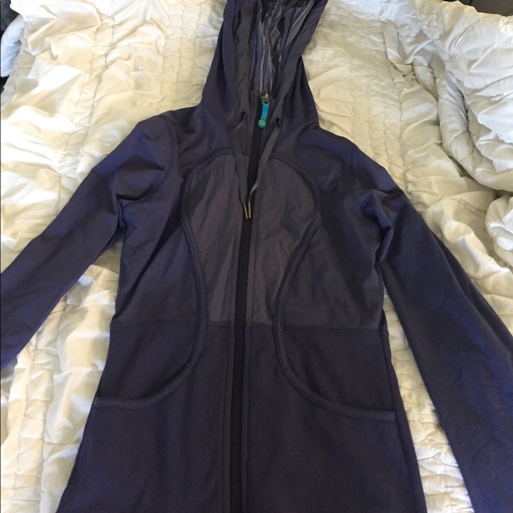 Navy blue workout jacket