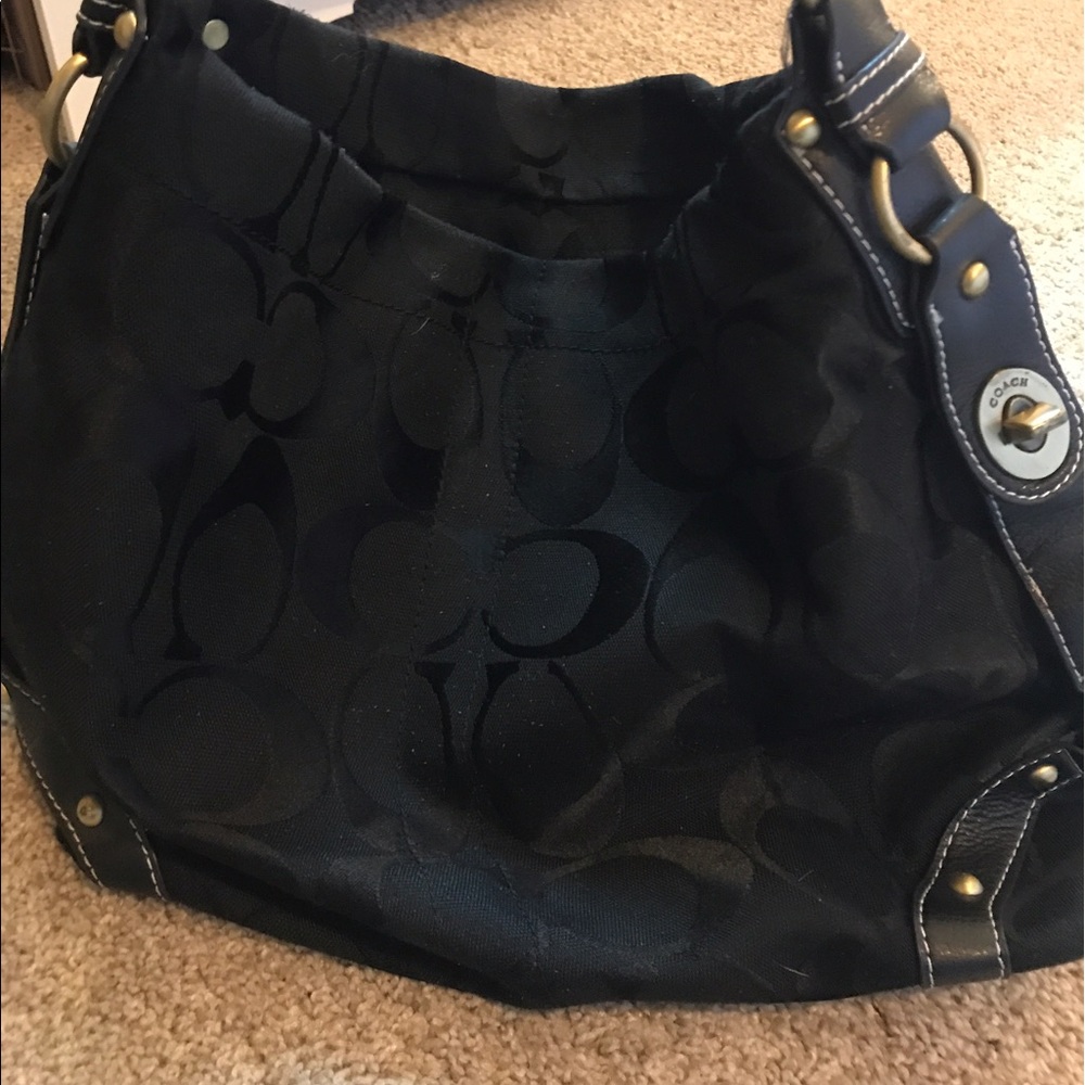 Coach black handbag