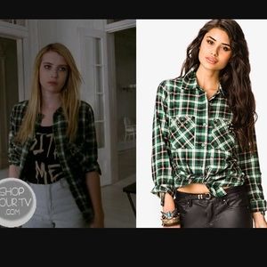 Plaid studded shirt ASO Coven