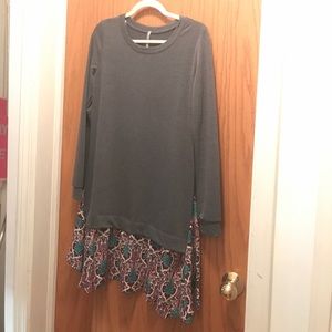 Red Lolly sweatshirt dress