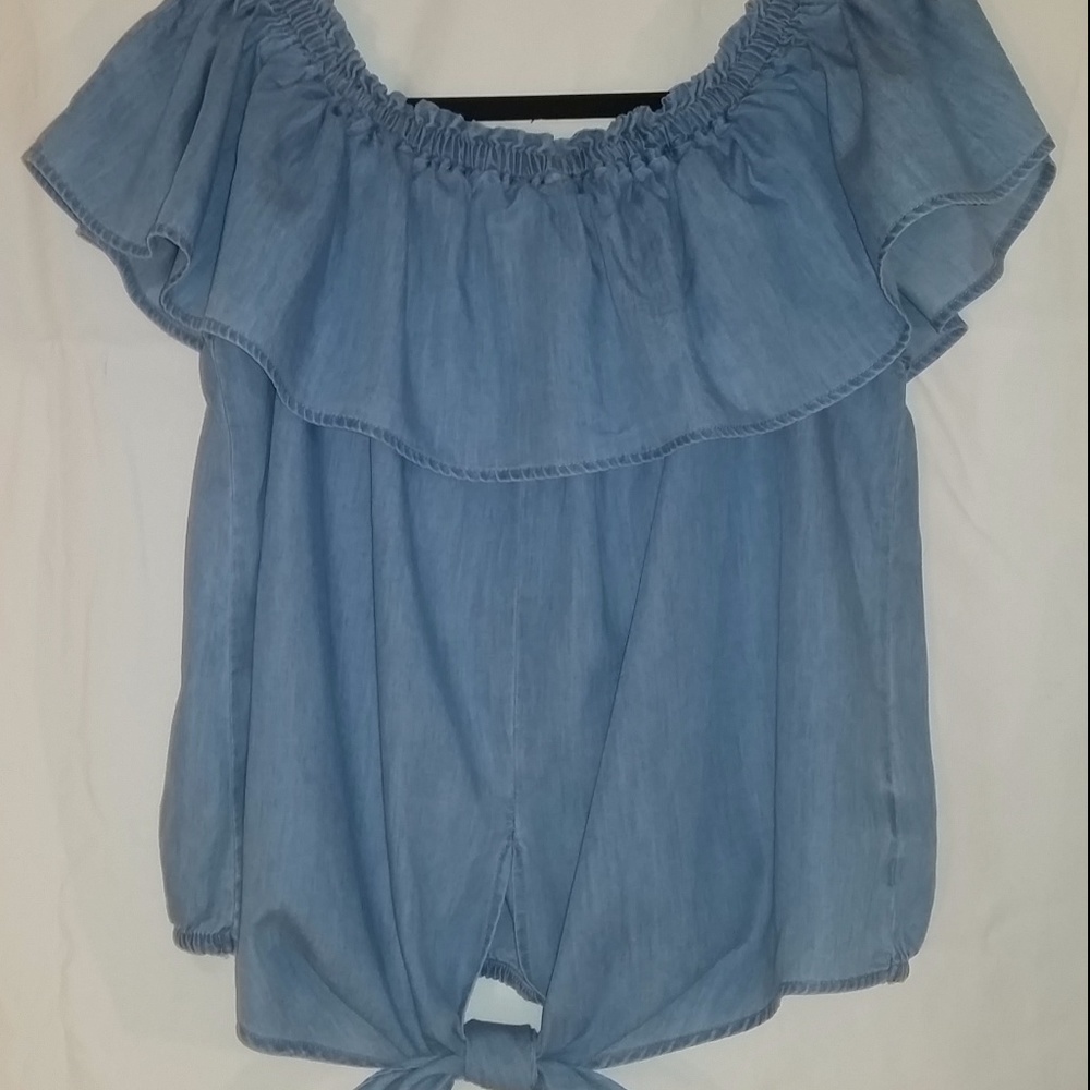 Express Womens Casual Off-shoulder shirt Size L
