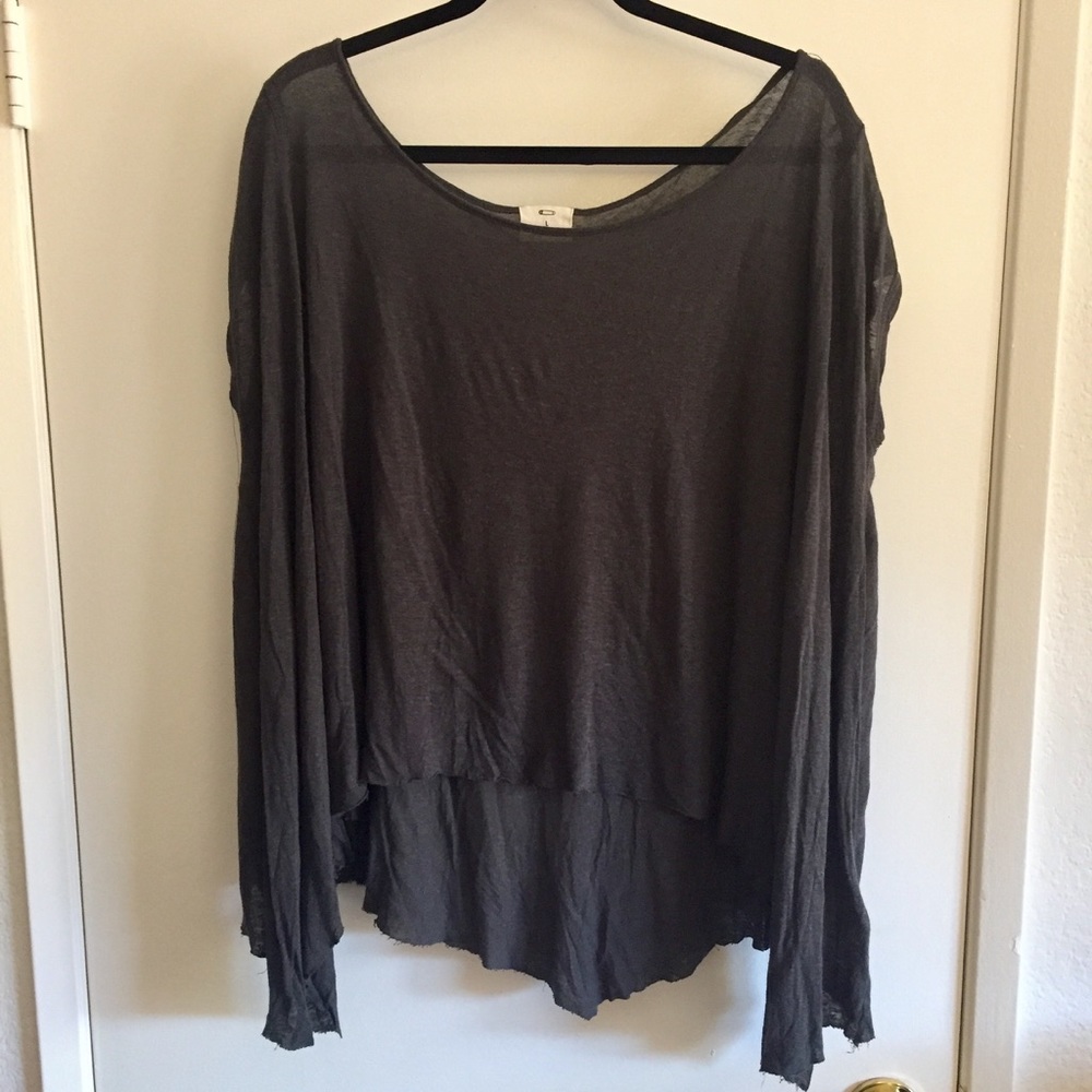 Cropped high-low Flowy Top